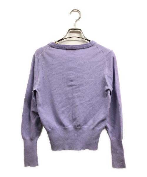 Vivienne Westwood RED LABEL（ヴィヴィアンウエストウッドレッドレーベル）Vivienne Westwood RED LABEL (ヴィヴィアンウエストウッドレッドレーベル) Vネックカーディガン パープル サイズ:2の古着・服飾アイテム