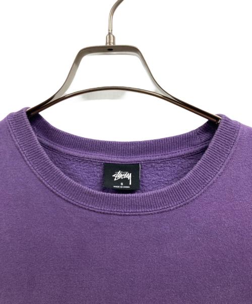stussy（ステューシー）stussy (ステューシー) ロゴスウェット パープル サイズ:Ｓの古着・服飾アイテム