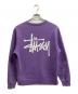 stussy (ステューシー) ロゴスウェット パープル サイズ:Ｓ：8000円