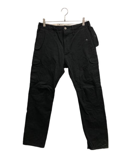 Geruga（ゲルガ）GERUGA (ゲルガ) CARGO PANTS -HEAVY CHINO- ブラック サイズ:32の古着・服飾アイテム