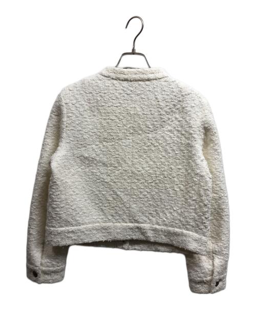 TOMORROW LAND collection（トゥモローランドコレクション）TOMORROW LAND collection (トゥモローランドコレクション) ノーカラージャケット アイボリー サイズ:36の古着・服飾アイテム