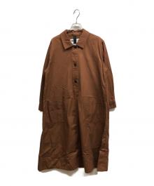 MHL（エムエイチエル）の古着「SOFT DENSE COTTON OP」｜ブラウン