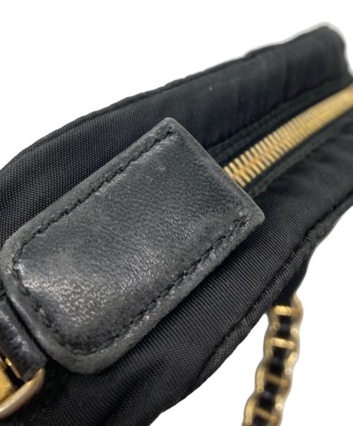 PRADA（プラダ）PRADA (プラダ) ナイロンショルダーバッグ ブラックの古着・服飾アイテム