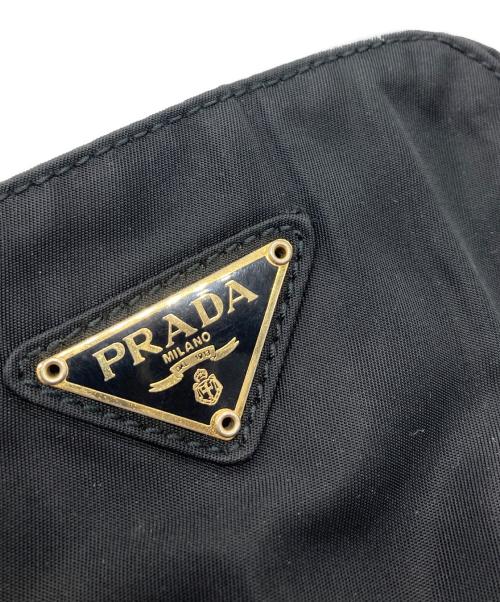PRADA（プラダ）PRADA (プラダ) ナイロンショルダーバッグ ブラックの古着・服飾アイテム