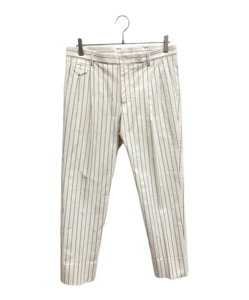 DOLCE & GABBANA（ドルチェ＆ガッバーナ）DOLCE & GABBANA (ドルチェ＆ガッバーナ) ストライプパンツ/DOLCE & GABBANAパンツ ホワイト サイズ:46の古着・服飾アイテム