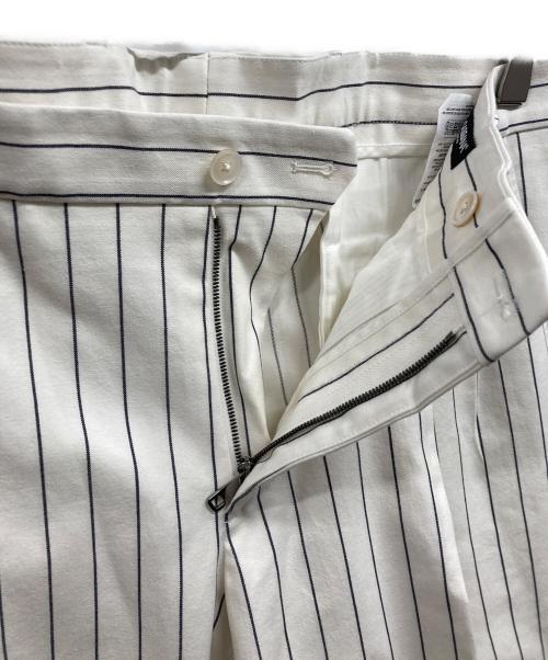 DOLCE & GABBANA（ドルチェ＆ガッバーナ）DOLCE & GABBANA (ドルチェ＆ガッバーナ) ストライプパンツ/DOLCE & GABBANAパンツ ホワイト サイズ:46の古着・服飾アイテム