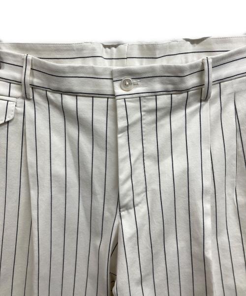 DOLCE & GABBANA（ドルチェ＆ガッバーナ）DOLCE & GABBANA (ドルチェ＆ガッバーナ) ストライプパンツ/DOLCE & GABBANAパンツ ホワイト サイズ:46の古着・服飾アイテム