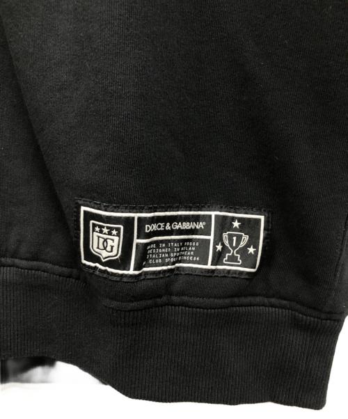 DOLCE & GABBANA（ドルチェ＆ガッバーナ）DOLCE & GABBANA (ドルチェ＆ガッバーナ) ロゴプリントジャージスウェットシャツ ブラック サイズ:50の古着・服飾アイテム
