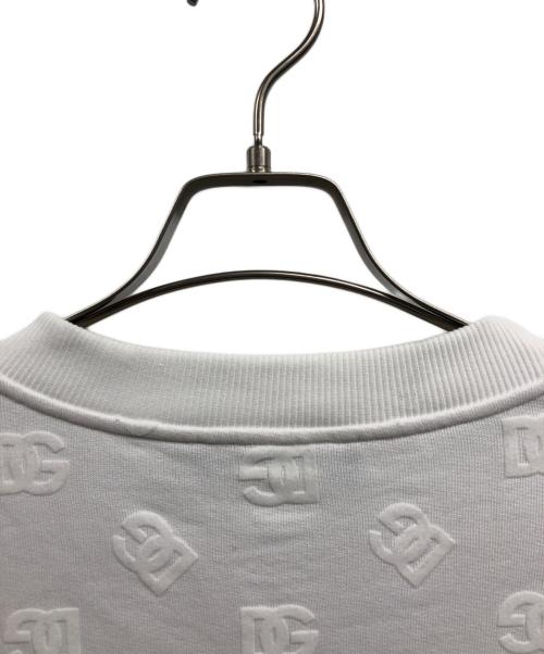 DOLCE & GABBANA（ドルチェ＆ガッバーナ）DOLCE & GABBANA (ドルチェ＆ガッバーナ) DGロゴスウェット ホワイト サイズ:52の古着・服飾アイテム