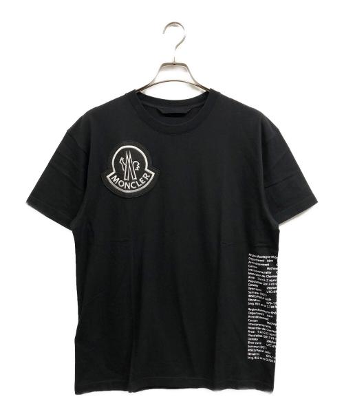 MONCLER（モンクレール）MONCLER (モンクレール) ジーニアス ロゴ 半袖Tシャツ ブラック サイズ:Mの古着・服飾アイテム
