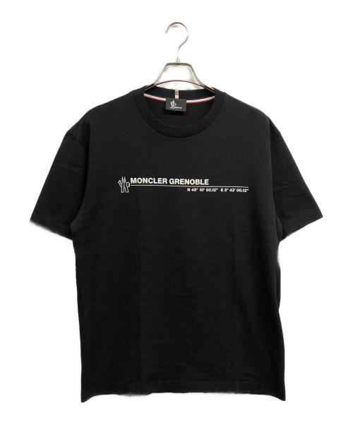 MONCLER GRENOBLE（モンクレール グルノーブル）MONCLER GRENOBLE (モンクレール グルノーブル) ロゴTシャツ ブラック サイズ:Lの古着・服飾アイテム