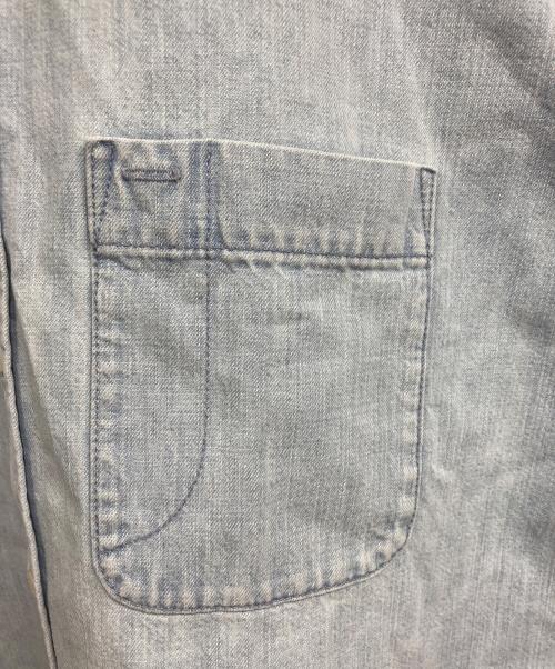 BALENCIAGA（バレンシアガ）BALENCIAGA (バレンシアガ) バックロゴプリント デニムシャツ インディゴ サイズ:38の古着・服飾アイテム