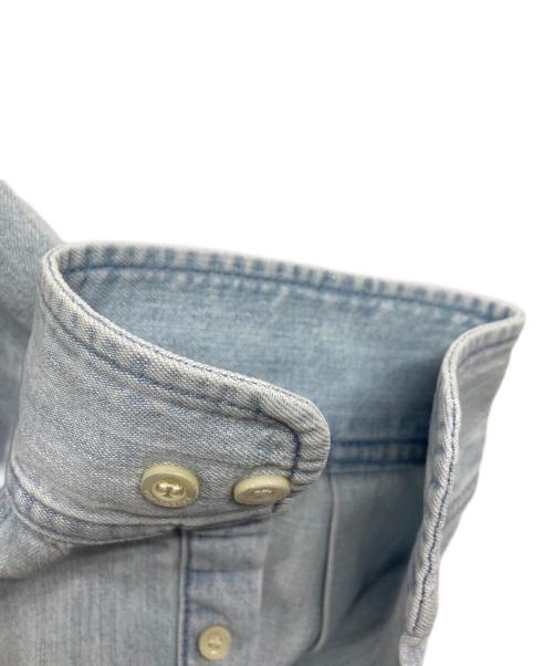 BALENCIAGA（バレンシアガ）BALENCIAGA (バレンシアガ) バックロゴプリント デニムシャツ インディゴ サイズ:38の古着・服飾アイテム