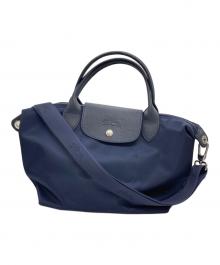 LONGCHAMP（ロンシャン）の古着「プリアージュネオハンドバック」｜ネイビー