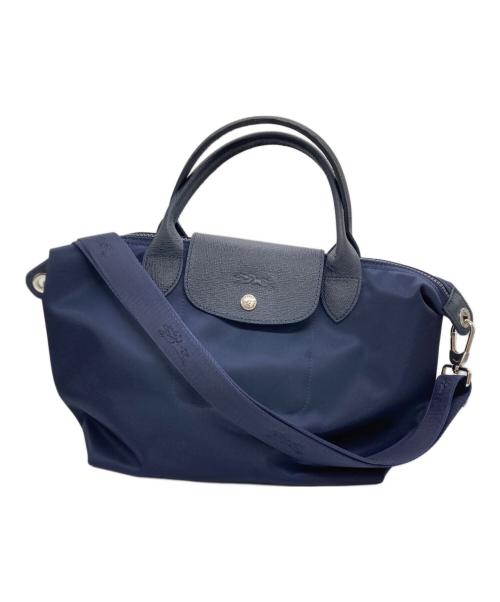LONGCHAMP（ロンシャン）LONGCHAMP (ロンシャン) プリアージュネオハンドバック ネイビーの古着・服飾アイテム