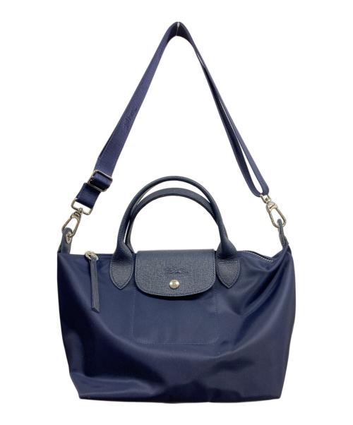 LONGCHAMP（ロンシャン）LONGCHAMP (ロンシャン) プリアージュネオハンドバック ネイビーの古着・服飾アイテム