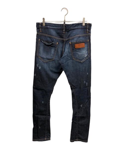 DSQUARED2（ディースクエアード）DSQUARED2 (ディースクエアード) スキニーデニムパンツ インディゴ サイズ:48の古着・服飾アイテム