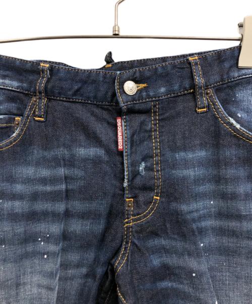 DSQUARED2（ディースクエアード）DSQUARED2 (ディースクエアード) スキニーデニムパンツ インディゴ サイズ:48の古着・服飾アイテム