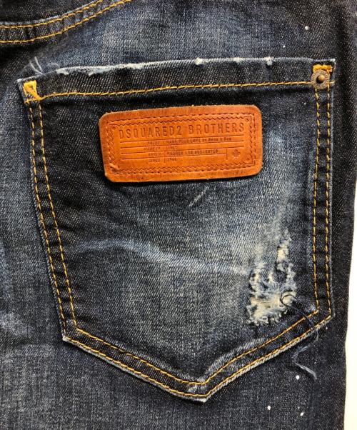DSQUARED2（ディースクエアード）DSQUARED2 (ディースクエアード) スキニーデニムパンツ インディゴ サイズ:48の古着・服飾アイテム
