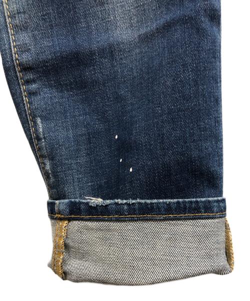 DSQUARED2（ディースクエアード）DSQUARED2 (ディースクエアード) ダメージスキニーデニムパンツ インディゴ サイズ:44の古着・服飾アイテム