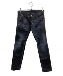 DSQUARED2（ディースクエアード）の古着「スキニーデニムパンツ」｜ブラック