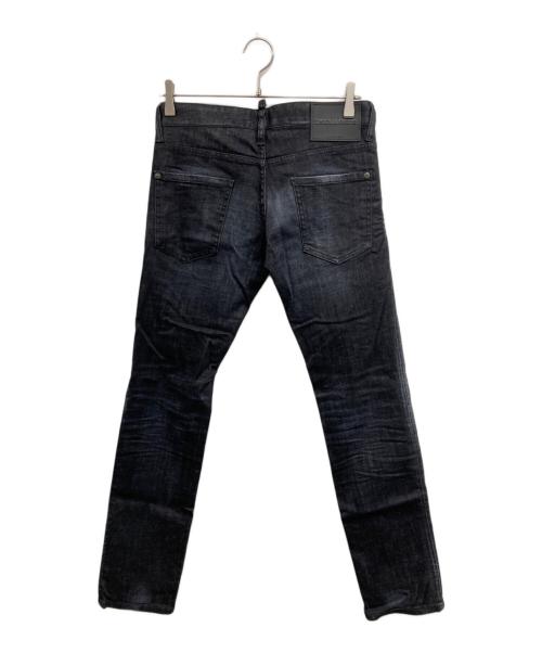 DSQUARED2（ディースクエアード）DSQUARED2 (ディースクエアード) スキニーデニムパンツ ブラック サイズ:44の古着・服飾アイテム