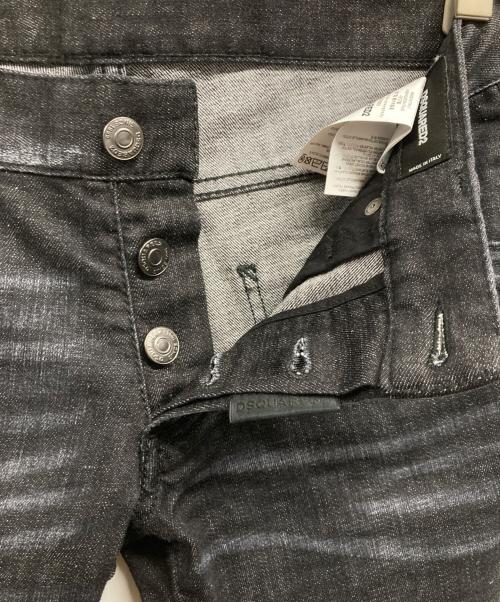DSQUARED2（ディースクエアード）DSQUARED2 (ディースクエアード) スキニーデニムパンツ ブラック サイズ:44の古着・服飾アイテム