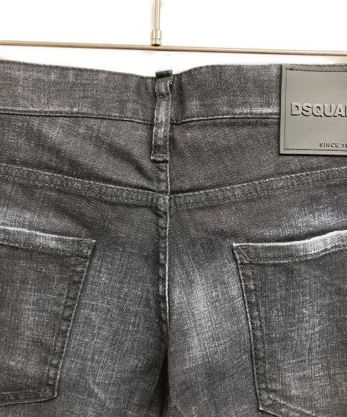 DSQUARED2（ディースクエアード）DSQUARED2 (ディースクエアード) スキニーデニムパンツ ブラック サイズ:44の古着・服飾アイテム