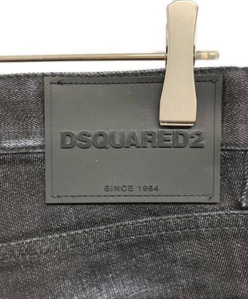 DSQUARED2（ディースクエアード）DSQUARED2 (ディースクエアード) スキニーデニムパンツ ブラック サイズ:44の古着・服飾アイテム
