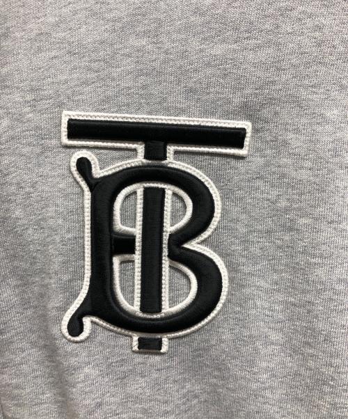 BURBERRY LONDON（バーバリーロンドン）BURBERRY LONDON (バーバリーロンドン) モノグラムモチーフ ジップアップパーカー グレー サイズ:XSの古着・服飾アイテム