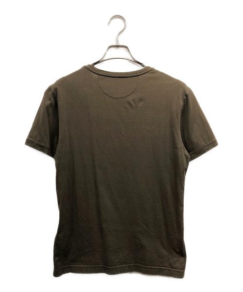 FENDI（フェンディ）FENDI (フェンディ) ラガーフェルドビジューカリートロゴTシャツ ブラウン サイズ:Ｓの古着・服飾アイテム