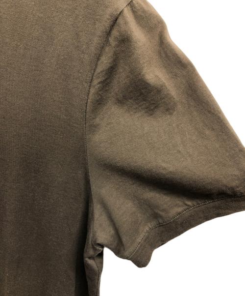 FENDI（フェンディ）FENDI (フェンディ) ラガーフェルドビジューカリートロゴTシャツ ブラウン サイズ:Ｓの古着・服飾アイテム