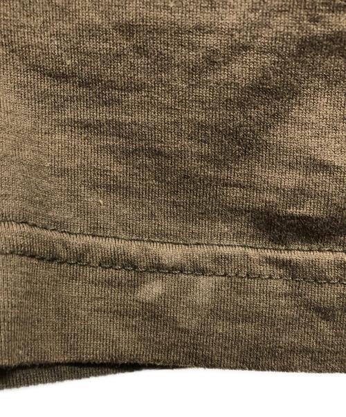 FENDI（フェンディ）FENDI (フェンディ) ラガーフェルドビジューカリートロゴTシャツ ブラウン サイズ:Ｓの古着・服飾アイテム