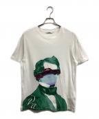 VALENTINOヴァレンティノ）の古着「FACE UFO PRINT TEE」｜ホワイト