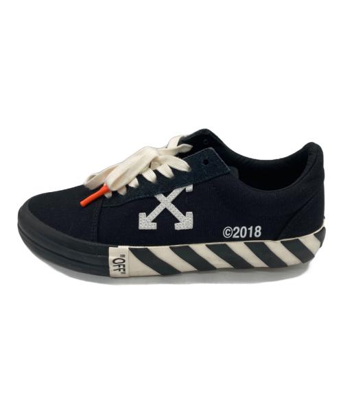 OFFWHITE（オフホワイト）OFFWHITE (オフホワイト) バルカナイズドスニーカー ブラック サイズ:40の古着・服飾アイテム
