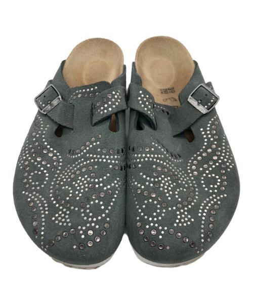 BIRKENSTOCK（ビルケンシュトック）BIRKENSTOCK (ビルケンシュトック) スタッズサンダル グレー サイズ:25の古着・服飾アイテム