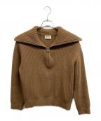 Acne studiosアクネ ストゥディオズ）の古着「Half-zip Sweater/ACNE STUDIOS」｜ブラウン