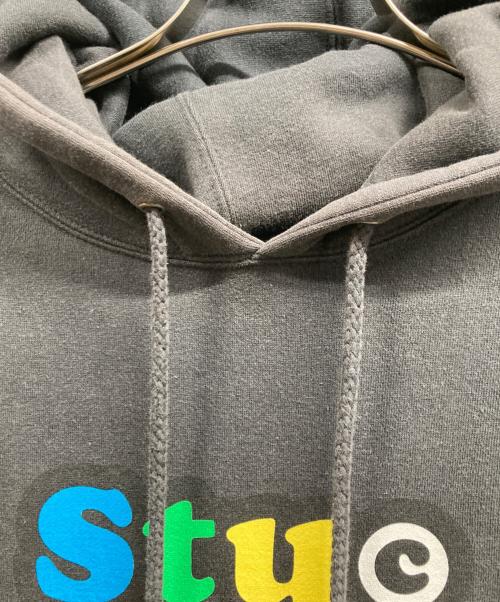 stussy（ステューシー）stussy (ステューシー) プルオーバーパーカー ブラック サイズ:Mの古着・服飾アイテム