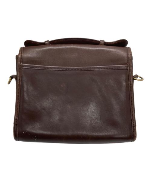 COACH（コーチ）COACH (コーチ) レザーショルダーバッグ ブラウンの古着・服飾アイテム