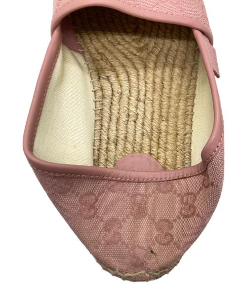 GUCCI（グッチ）GUCCI (グッチ) エスパドリーユ ピンク サイズ:39 1/2の古着・服飾アイテム