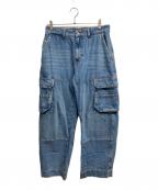 DIESELディーゼル）の古着「D-FISH-CARGO デニムパンツ」｜インディゴ