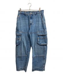DIESEL（ディーゼル）の古着「D-FISH-CARGO デニムパンツ」｜インディゴ