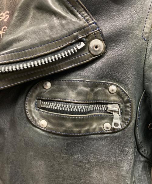 ISAMU KATAYAMA BACKLASH（イサムカタヤマ・バックラッシュ）ISAMU KATAYAMA BACKLASH (イサムカタヤマ・バックラッシュ) ダブルライダースレザージャケット ブラック サイズ:XSの古着・服飾アイテム