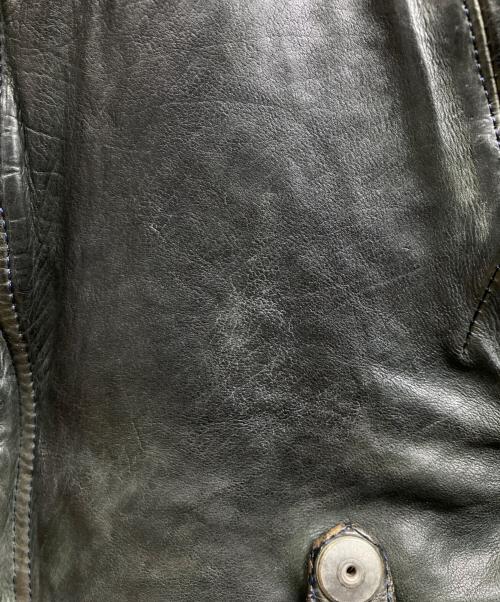ISAMU KATAYAMA BACKLASH（イサムカタヤマ・バックラッシュ）ISAMU KATAYAMA BACKLASH (イサムカタヤマ・バックラッシュ) ダブルライダースレザージャケット ブラック サイズ:XSの古着・服飾アイテム