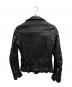 ISAMU KATAYAMA BACKLASH (イサムカタヤマ・バックラッシュ) ダブルライダースレザージャケット ブラック サイズ:XS：35000円