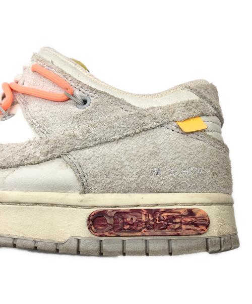 NIKE（ナイキ）NIKE (ナイキ) OFFWHITE (オフホワイト) Dunk Low 1 OF 50 ローカットスニーカ‐ アイボリー サイズ:US11の古着・服飾アイテム