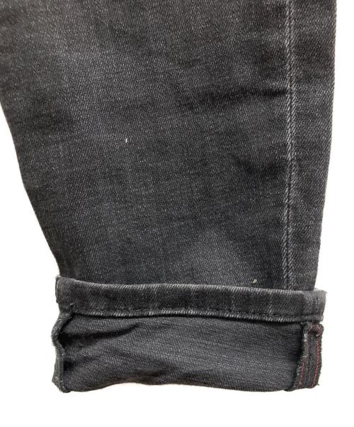 DIESEL（ディーゼル）DIESEL (ディーゼル) ブリーチ加工デニムパンツ ブラック サイズ:33の古着・服飾アイテム