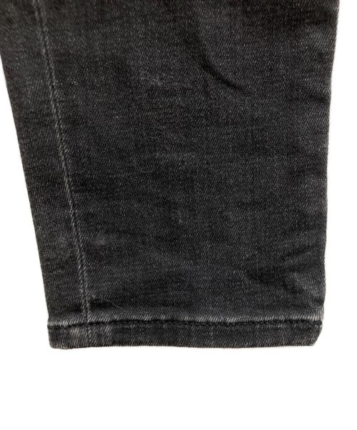 DIESEL（ディーゼル）DIESEL (ディーゼル) ブリーチ加工デニムパンツ ブラック サイズ:33の古着・服飾アイテム
