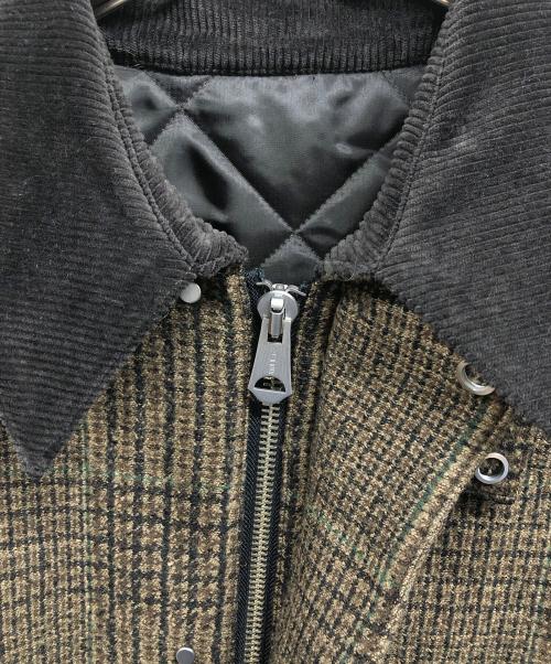 TOMORROW LAND（トゥモローランド）TOMORROW LAND (トゥモローランド) ウールレーヨンブークレ フィールドコート ブラウン サイズ:Mの古着・服飾アイテム