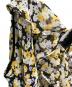 中古・古着 KARL LAGERFELD (カール ラガーフェルド) SLEEVELESS RUFFLE PRINTED DRES/KARL LAGERFELDワンピース イエロー サイズ:10：5000円
